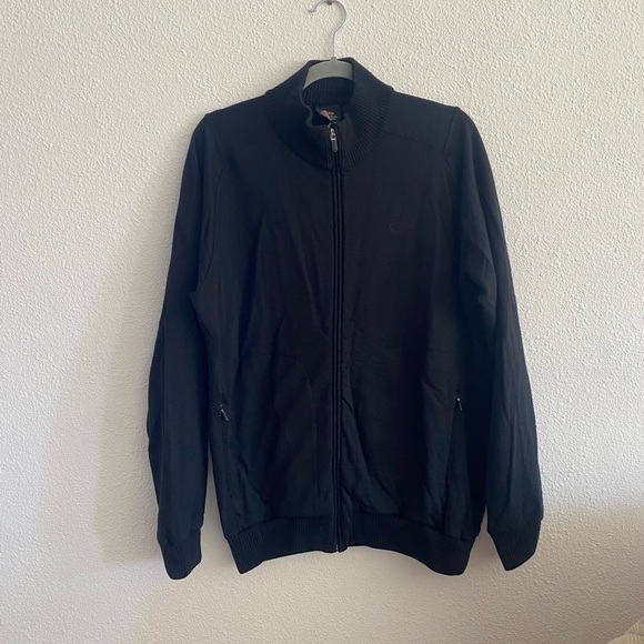 Icebreaker merino wool men’s zip up jacket size large slim fit